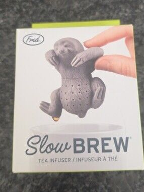 Slow BREW Gray Sloth Tea Infuser Brand New (Genuine Fred)